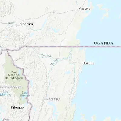 Map showing location of Kyaka (-1.252220, 31.420280)