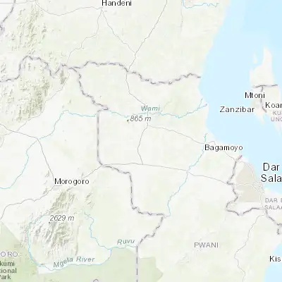 Map showing location of Lugoba (-6.450000, 38.333330)