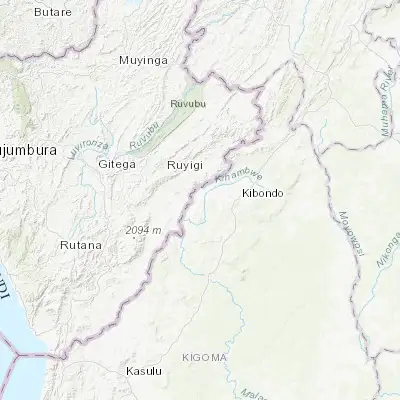 Map showing location of Mabamba (-3.598330, 30.501940)