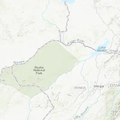 Map showing location of Mafinga (-7.250000, 35.066670)