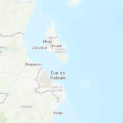 Map showing location of Mahonda (-6.450000, 39.466670)