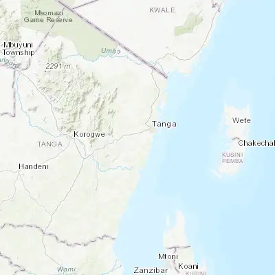 Map showing location of Majengo (-5.150000, 38.983330)