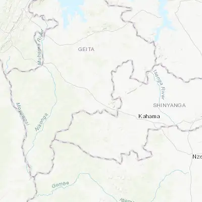 Map showing location of Masumbwe (-3.633330, 32.183330)