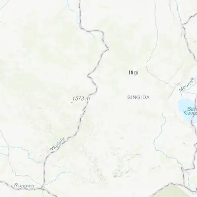 Map showing location of Mgandu (-5.950000, 34.133330)
