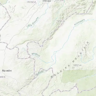 Map showing location of Mlimba (-8.800000, 35.816670)