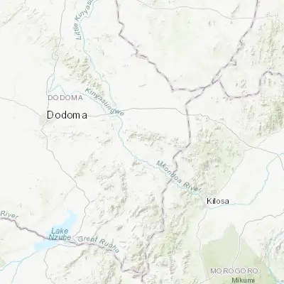 Map showing location of Mpwapwa (-6.350000, 36.483330)
