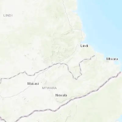 Map showing location of Mtama (-10.300000, 39.366670)