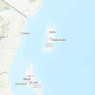 Map showing location of Mtambile (-5.383330, 39.700000)