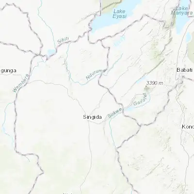 Map showing location of Mtinko (-4.550000, 34.850000)