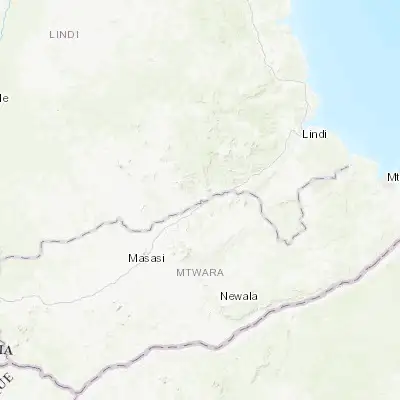 Map showing location of Nanganga (-10.383330, 39.150000)