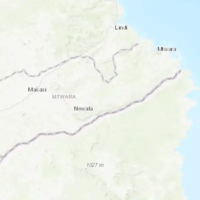 Map showing location of Nanhyanga (-10.800000, 39.550000)