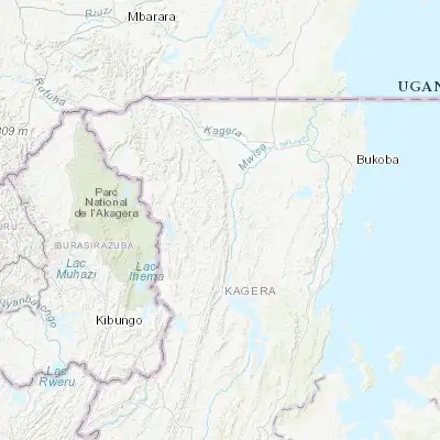 Map showing location of Nyakahanga (-1.603330, 31.141390)