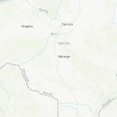Map showing location of Sikonge (-5.633330, 32.766670)