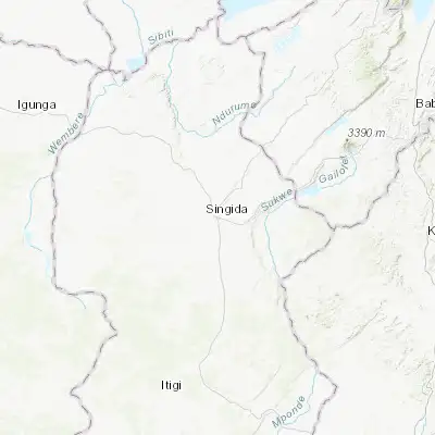 Map showing location of Singida (-4.816290, 34.743580)