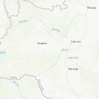 Map showing location of Usoke (-5.166670, 32.350000)