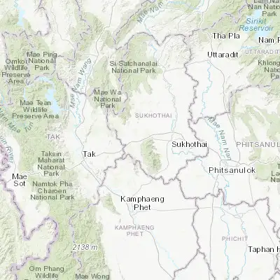 Map showing location of Ban Dan Lan Hoi (17.006830, 99.574970)