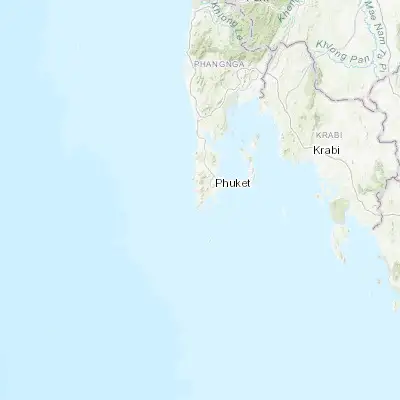 Map showing location of Ban Kata (7.821250, 98.307030)
