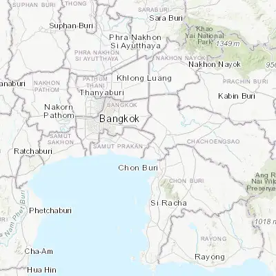 Map showing location of Ban Khlong Bang Sao Thong (13.641720, 100.832720)