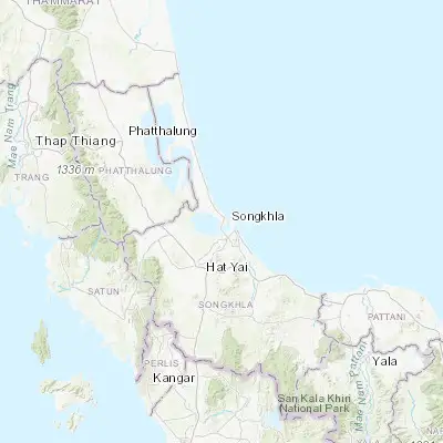Map showing location of Ban Mai (7.204110, 100.545080)