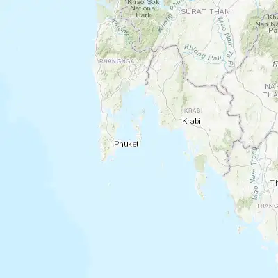 Map showing location of Ban Phru Nai (7.954580, 98.589890)
