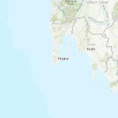 Map showing location of Ban Ratsada (7.909630, 98.402480)
