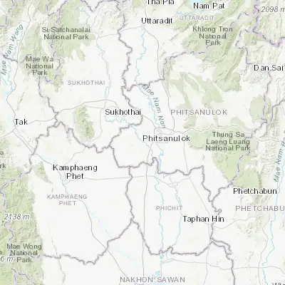 Map showing location of Bang Rakam (16.758470, 100.117420)