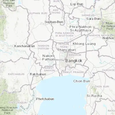 Map showing location of Bang Yai (13.843410, 100.362510)