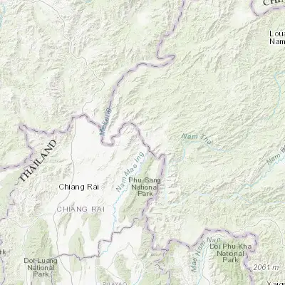 Map showing location of Chiang Khong (20.261250, 100.404610)