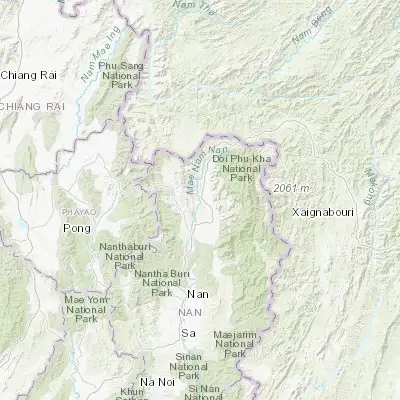 Map showing location of Chiang Klang (19.293780, 100.861690)