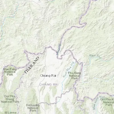 Map showing location of Chiang Saen (20.275110, 100.086890)
