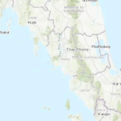 Map showing location of Kantang (7.405420, 99.515610)