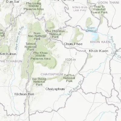 Map showing location of Kaset Sombun (16.280530, 101.954220)