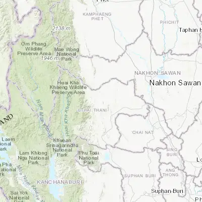 Map showing location of Lan Sak (15.452890, 99.576060)