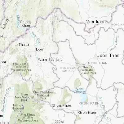 Map showing location of Na Klang (17.307200, 102.188860)
