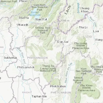 Map showing location of Nakhon Thai (17.100560, 100.837390)