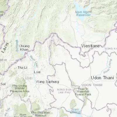 Map showing location of Nam Som (17.770360, 102.189470)