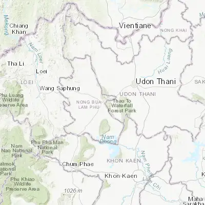 Map showing location of Nong Bua Lamphu (17.204060, 102.440680)
