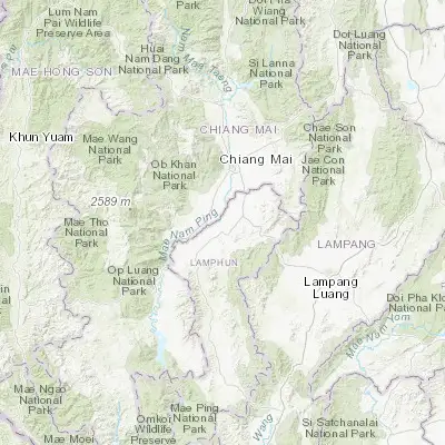 Map showing location of Pa Sang (18.526170, 98.939360)