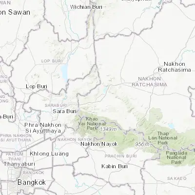 Map showing location of Pak Chong (14.708020, 101.416140)