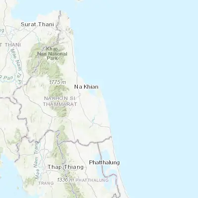 Map showing location of Pak Phanang (8.351090, 100.201950)