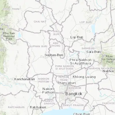 Map showing location of Phak Hai (14.457360, 100.369890)