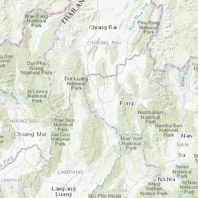 Map showing location of Phayao (19.192030, 99.878830)