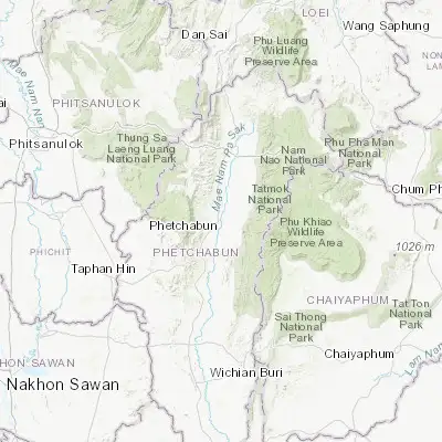 Map showing location of Phetchabun (16.419040, 101.160560)