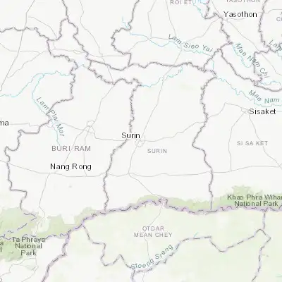 Map showing location of Surin (14.881810, 103.493640)