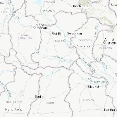 Map showing location of Suwannaphum (15.603480, 103.802070)