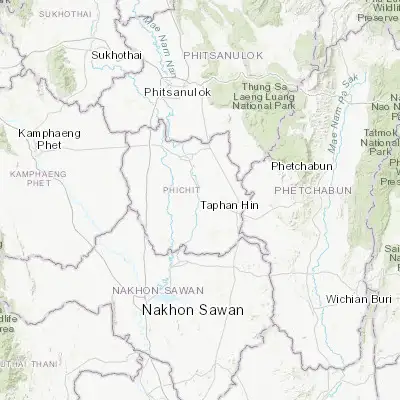 Map showing location of Taphan Hin (16.220950, 100.419780)