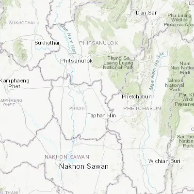 Map showing location of Wang Sai Phun (16.388500, 100.538010)