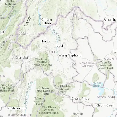 Map showing location of Wang Saphung (17.300970, 101.768500)