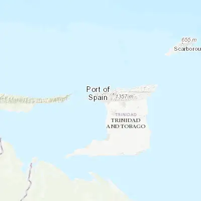 Map showing location of Mucurapo (10.662530, -61.536970)