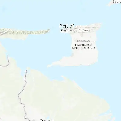 Map showing location of Point Fortin (10.174110, -61.684070)